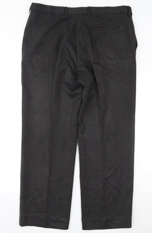 Preworn Mens Grey Trousers Size 38 L28 in