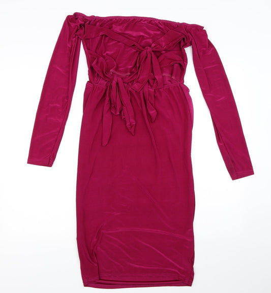 Missguided Womens Purple Bodycon Size 12