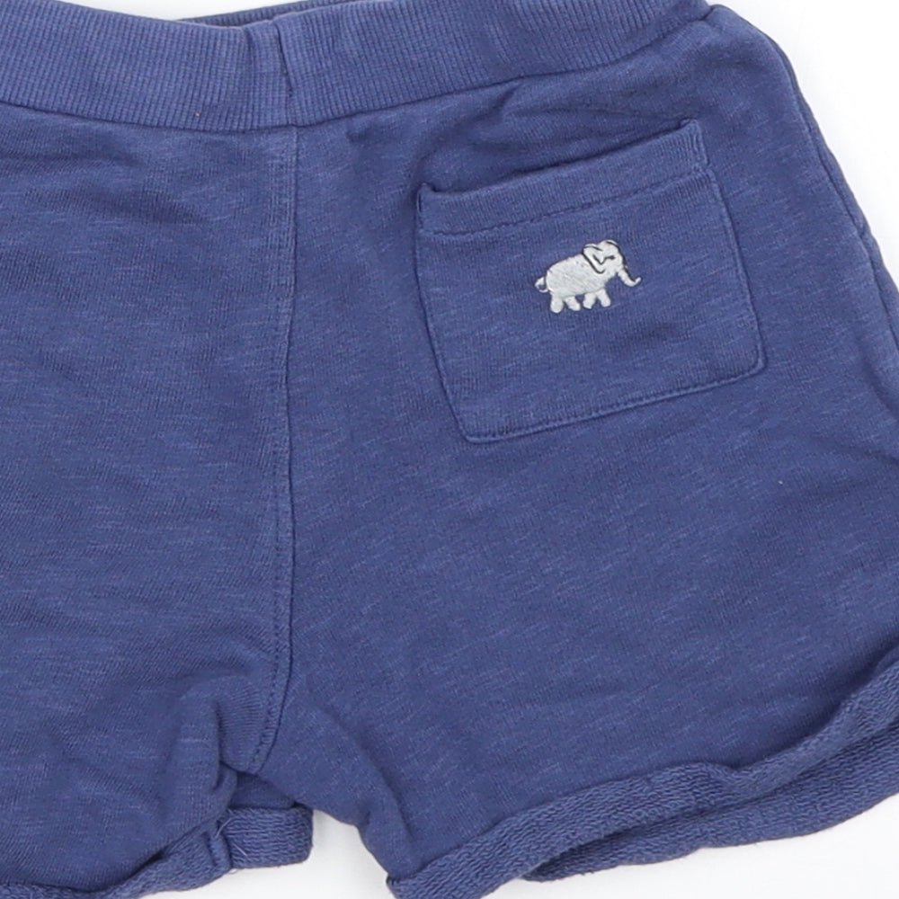 Marks and Spencer Boys Blue Cropped Trousers Size 12-18 Months