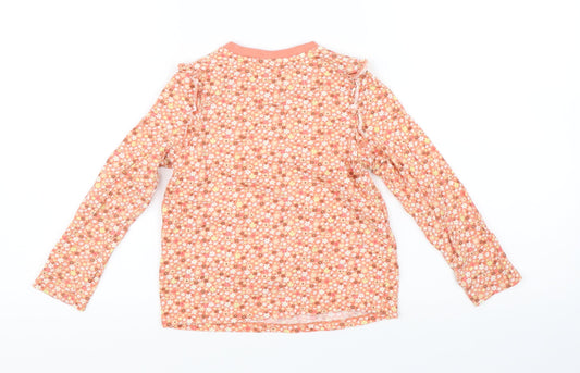 Marks and Spencer Girls Multicoloured Floral Basic T-Shirt Size 4-5 Years