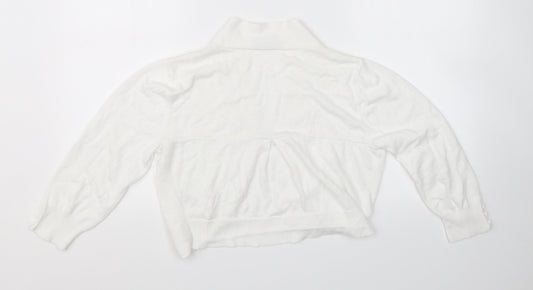 Wallis Womens White Pullover Jumper Size M