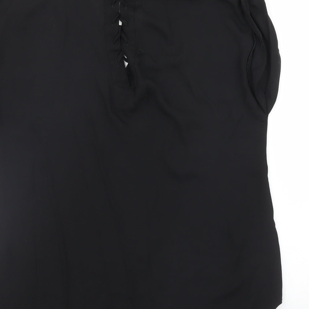 F&F Womens Black Basic Blouse Size 10
