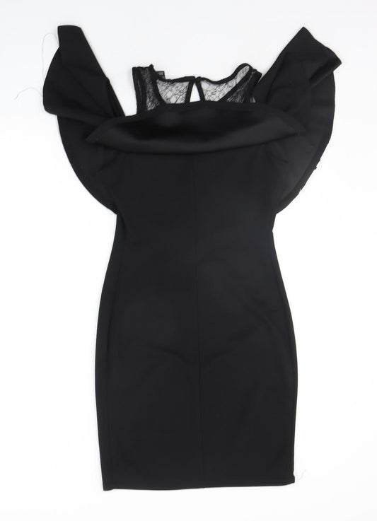 New Look Womens Black A-Line Size 10