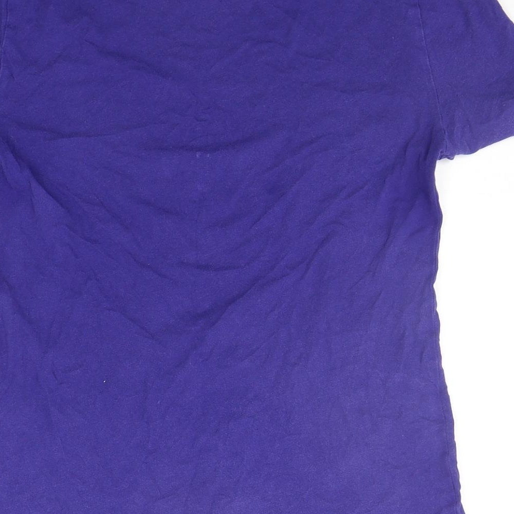 Womens UK Size 8 Marks and Spencer Purple Basic T-Shirt