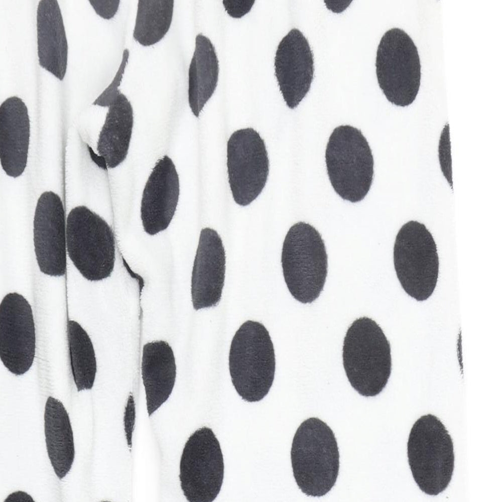 Primark Girls White Polka Dot Top Pyjama Pants Size L