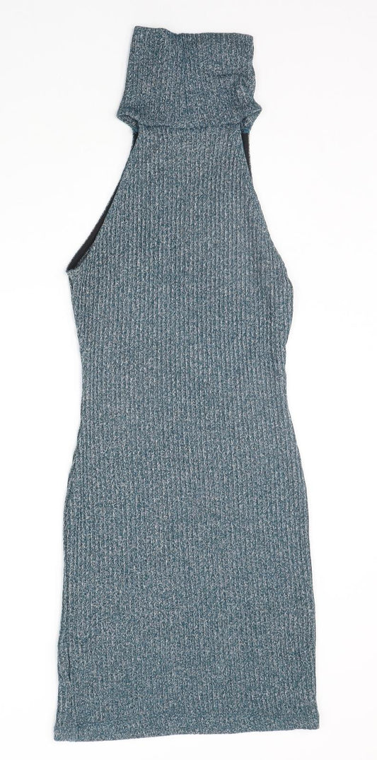 Topshop Womens Green A-Line Size 6
