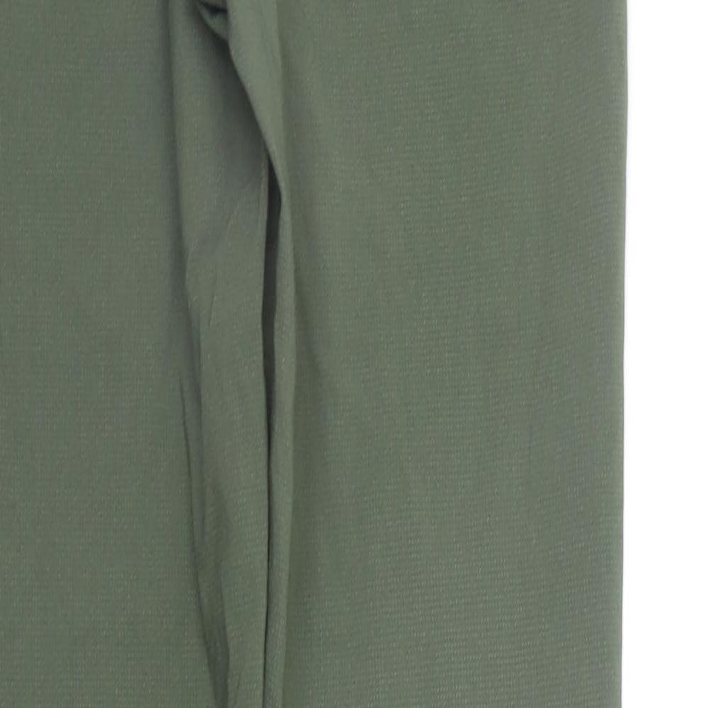 Womens UK Size L Preworn Regular Fit Green Trousers
