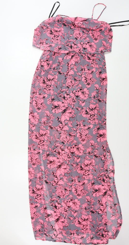 Additional front view of Atmosphere women’s grey fair isle a-line, size UK 10