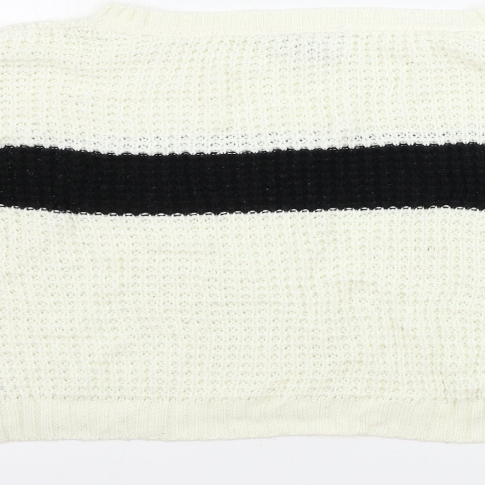 Womens UK Size 8 Topshop Ivory Pullover Jumper