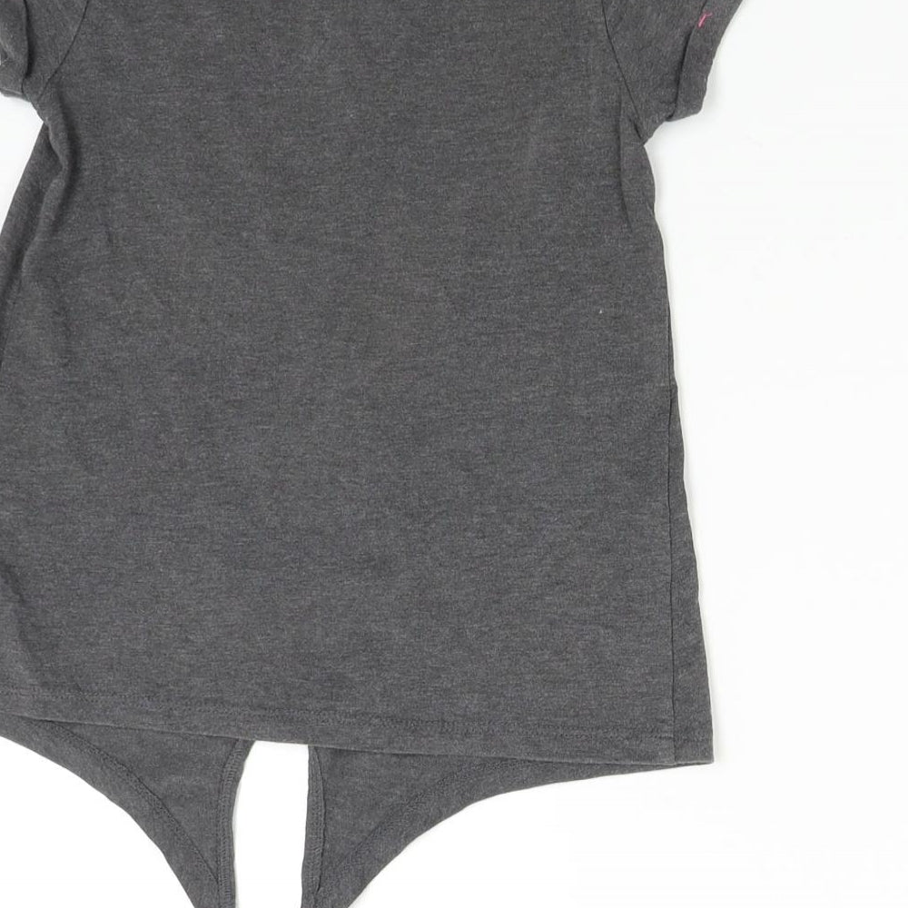 Brand and care label for Next boys’ grey basic t-shirt, size 5, years - tokyo
