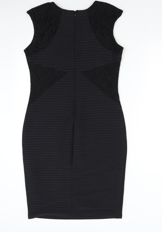 M&Co Womens Black Shift Size 12