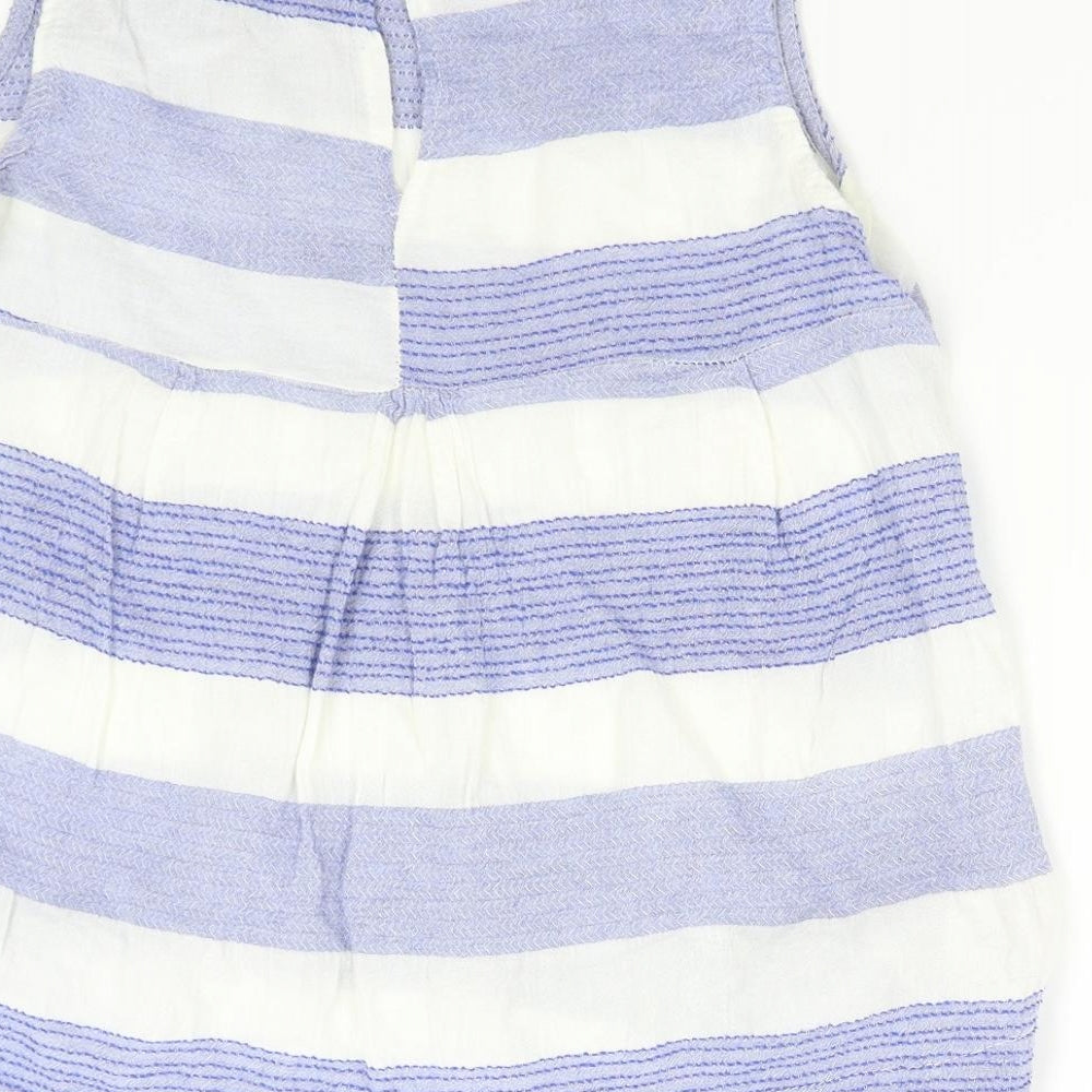 Womens UK Size M Preworn Blue Camisole Blouse