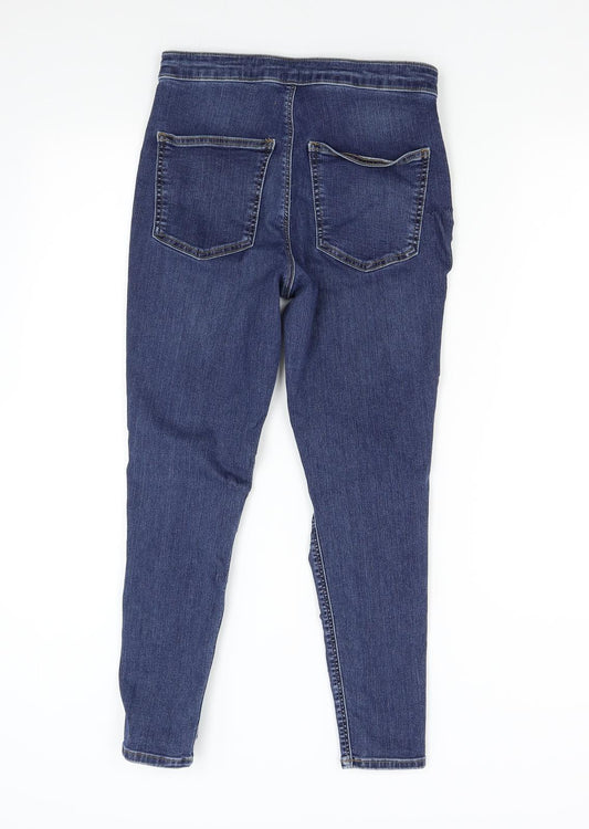 Topshop Womens Blue Denim Skinny Jeans Size 32 L30 in
