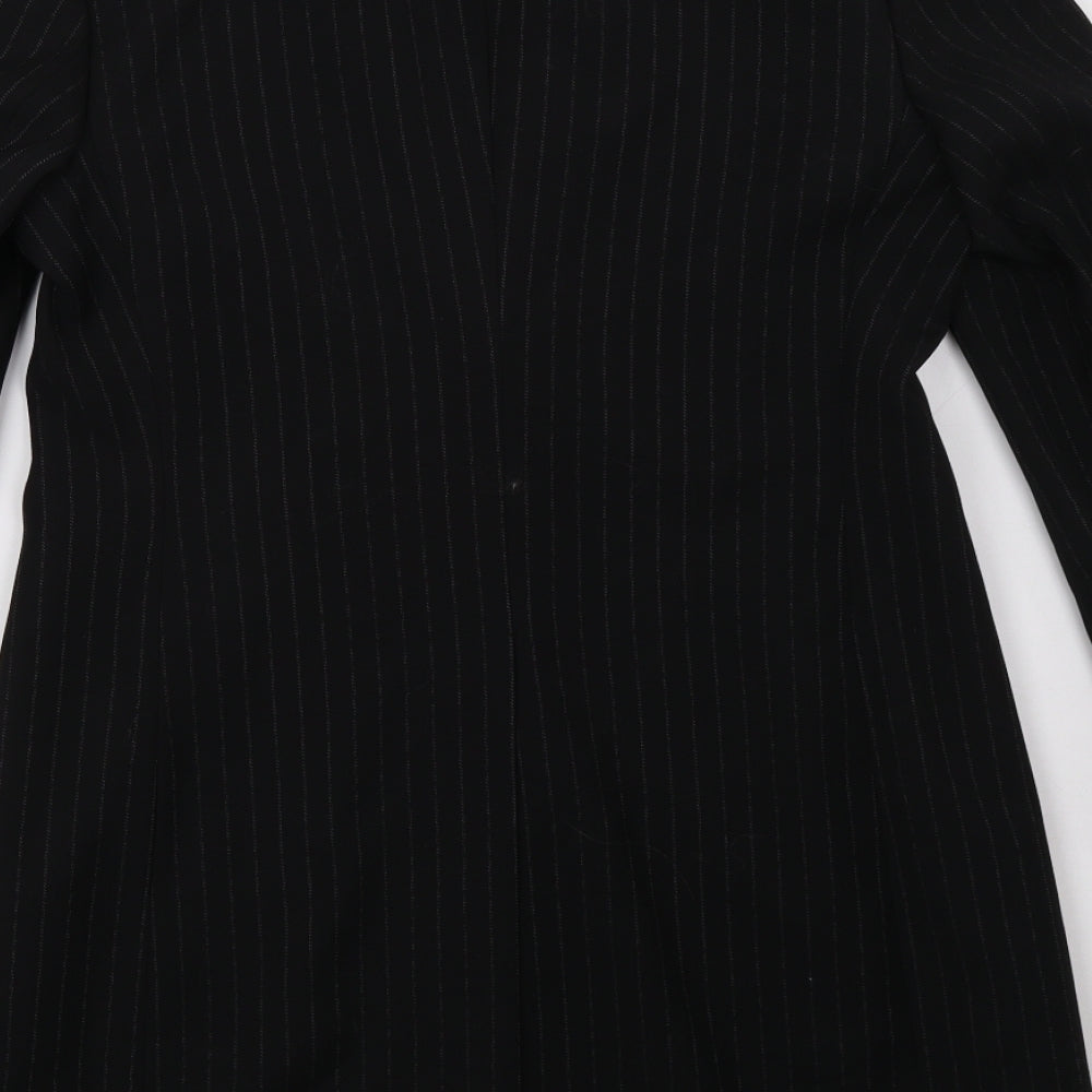 Brand and care label for Marks and Spencer women’s black jacket blazer, size UK 10