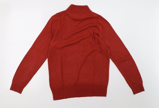 Womens UK Size 10 Marks and Spencer Orange Pullover Sweatshirt