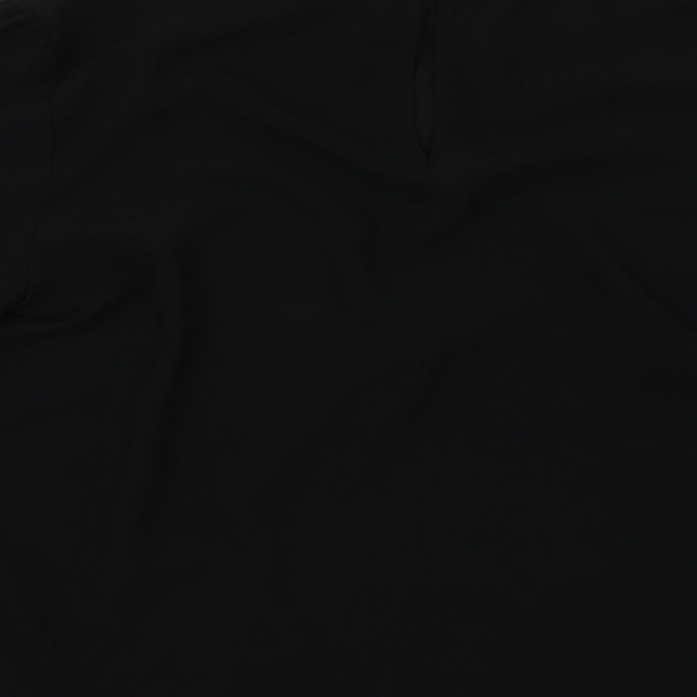 Womens UK Size 10 Dorothy Perkins Black Basic Blouse