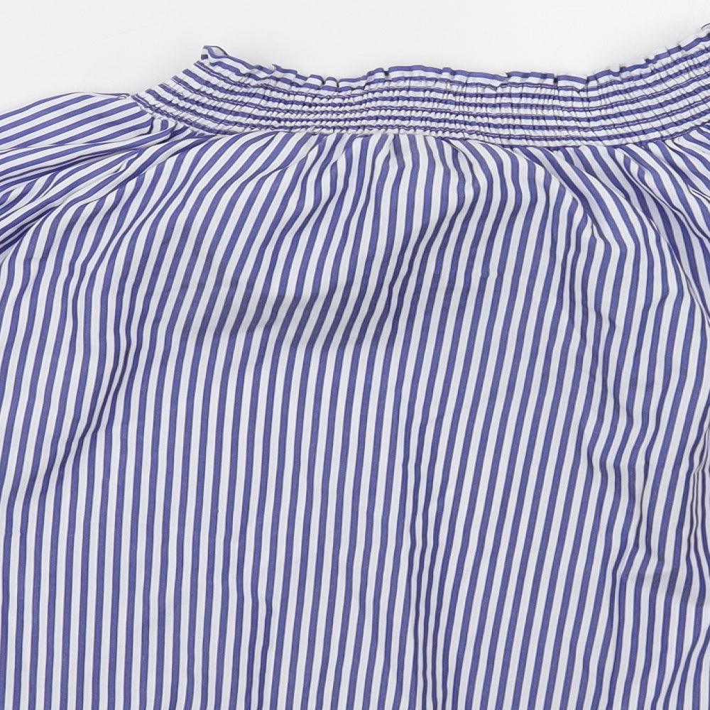 Womens UK Size 8 Select Blue Basic Blouse