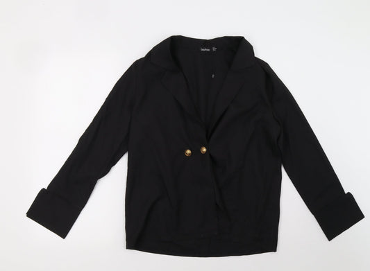Womens UK Size 8 Boohoo Black Jacket