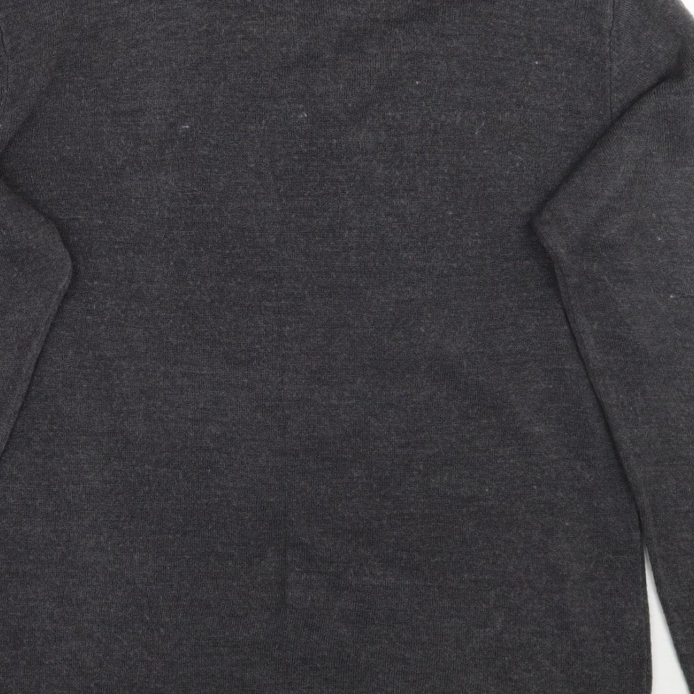 Easy Mens Brown Pullover Jumper Size M