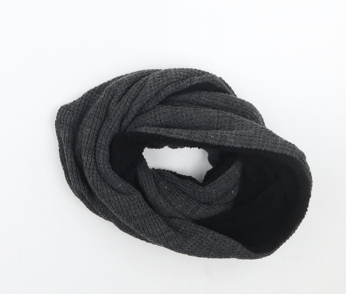 Front view of Maine New England men’s grey scarf one size