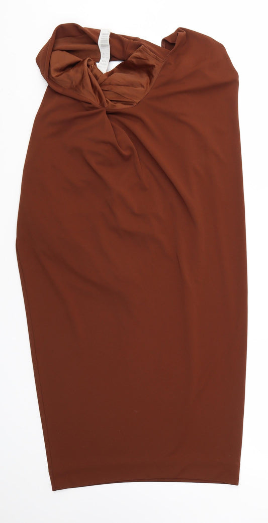 Mango Womens Brown Bodycon Size S