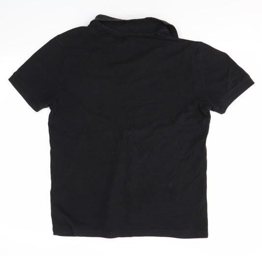 George Mens Black Polo Size M - LOCK KEEPER'S PUB