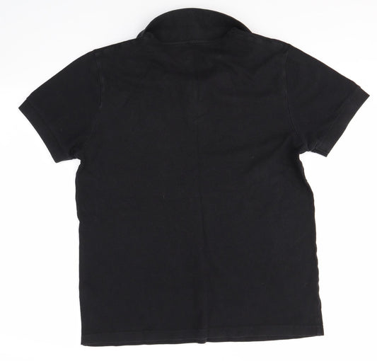 George Mens Black Polo Size M - The Lockkeepers Rest