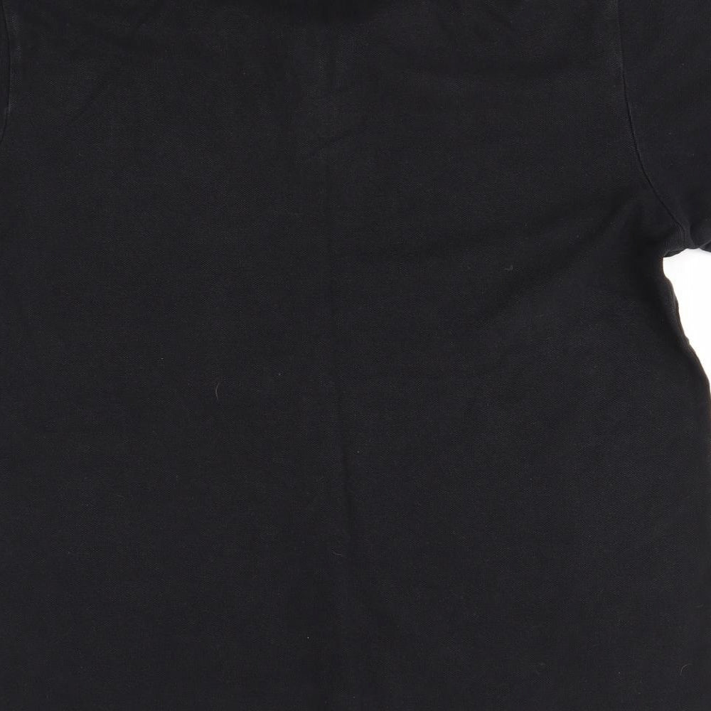 Brand and care label for George men’s black polo, size M, - the lockkeepers rest