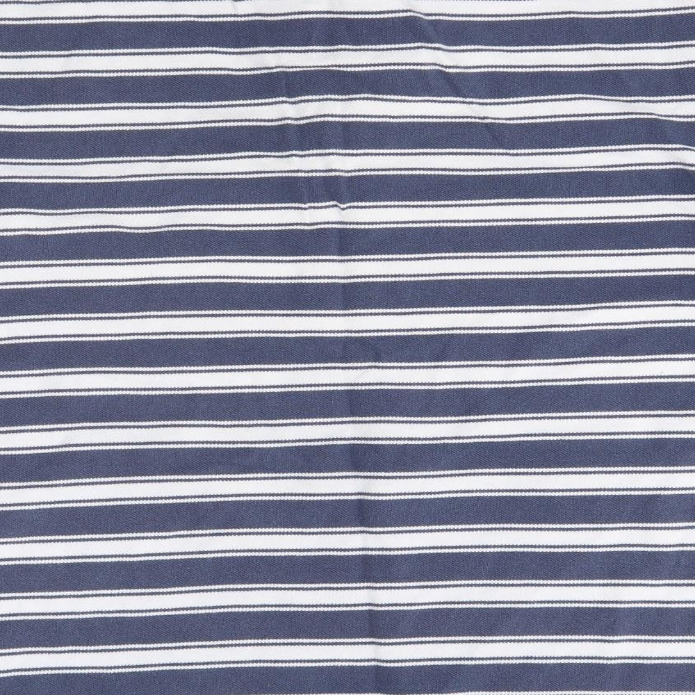 Matalan Mens Blue Striped Polo Size L