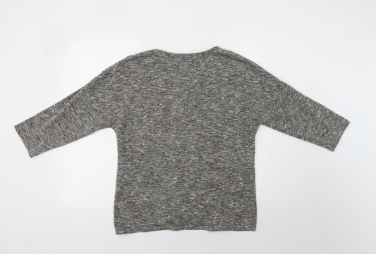 Womens UK Size 14 Papaya Grey Pullover Jumper