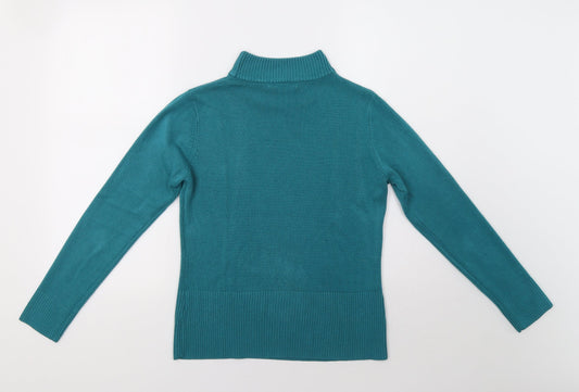 Klass Womens Green Pullover Jumper Size S