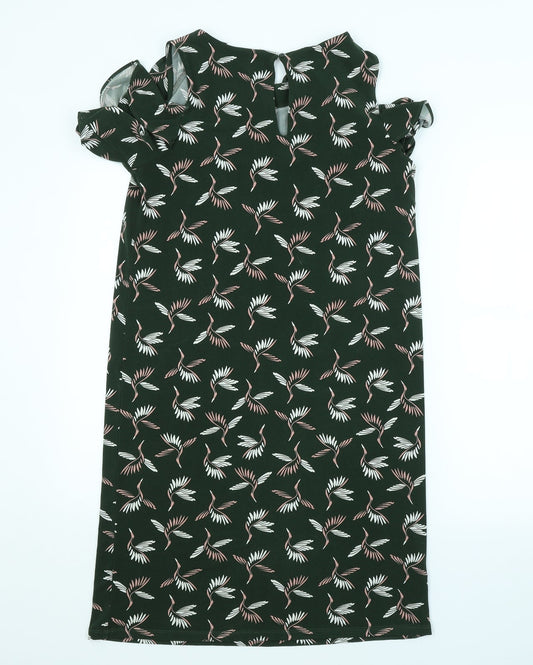 NEXT Womens Grey Floral Pencil Dress Size 8