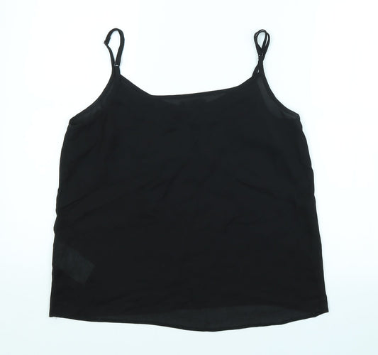 Womens UK Size M Amisu Black Basic Tank