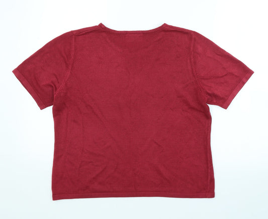 BHS Womens Purple Pullover Jumper Size 16