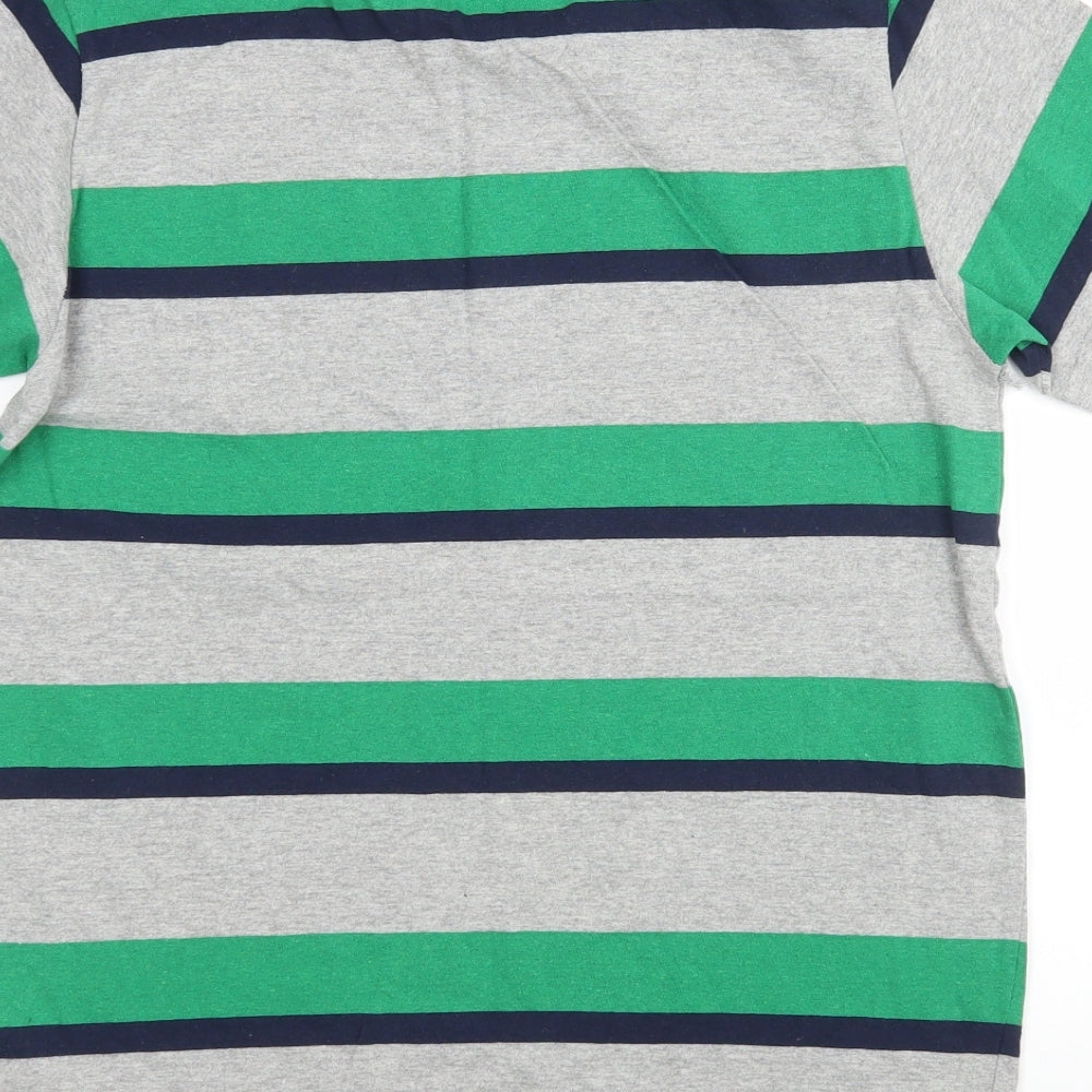 Lee Cooper Mens Multicoloured Striped T-Shirt Size S