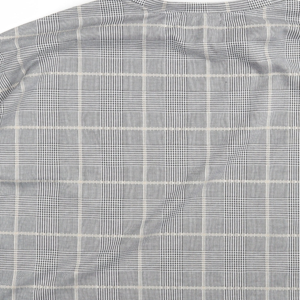 Primark Womens Grey Check Pullover Jumper Size XL