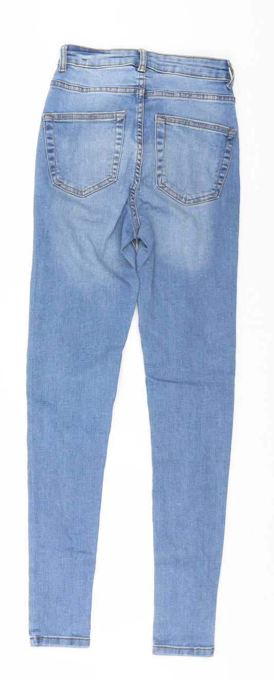 Denim & Co. Womens Blue Skinny Jeans Size 6 L28 in