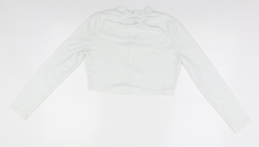 SheIn Womens White   Pullover Jumper Size 12