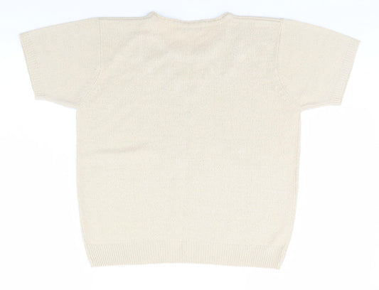 Womens UK Size 10 Berkertex Beige Pullover Jumper