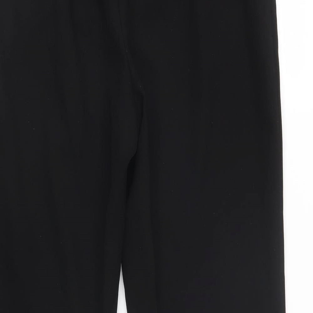 Womens UK Size 10 Miss Selfridge Regular Fit Black Trousers