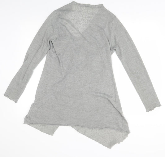 Womens UK Size 12 Quiz Grey Wrap Jumper