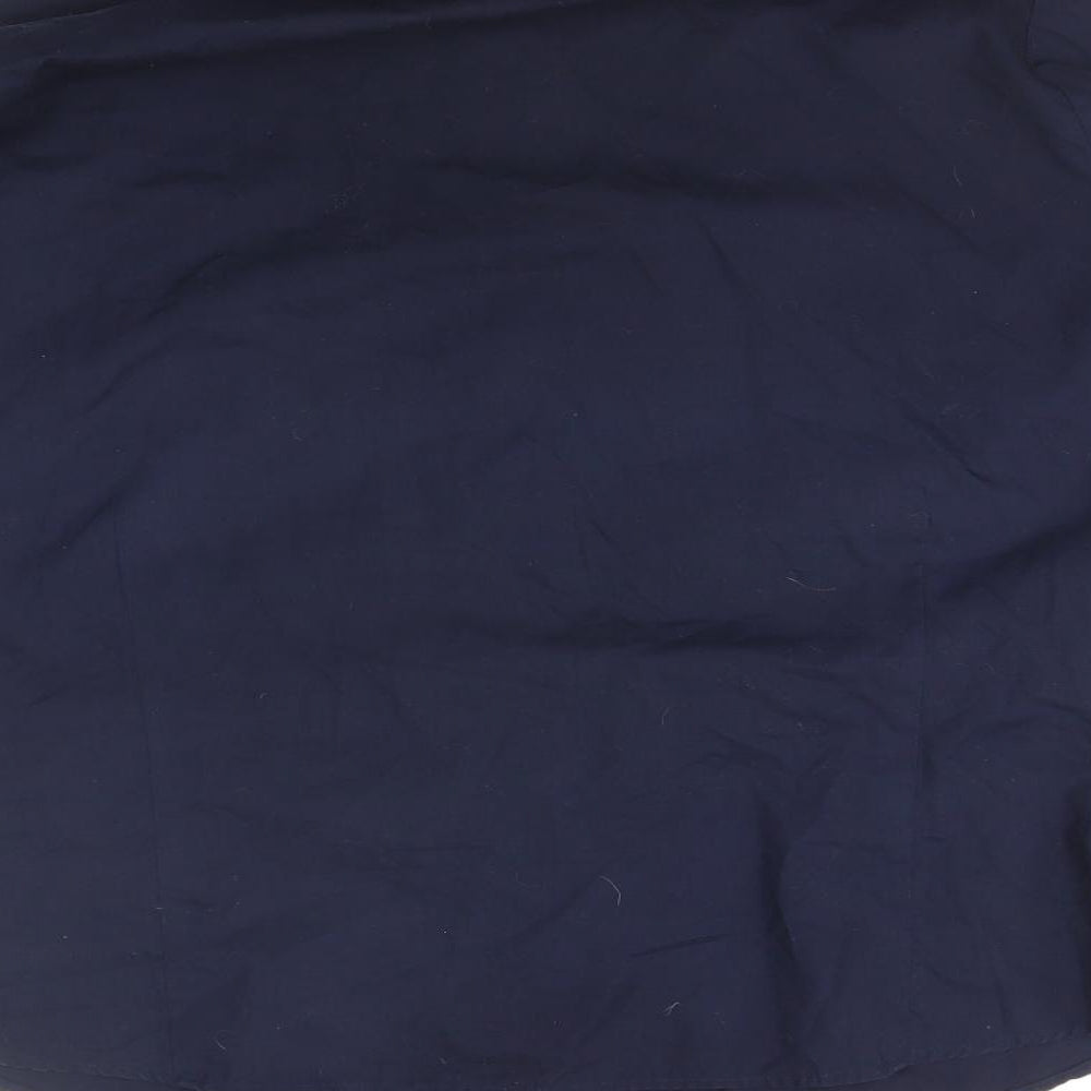 Womens UK Size 12 Premier Blue Basic Button-Up