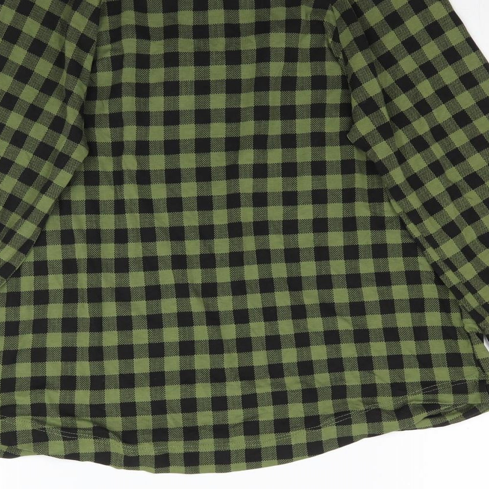Womens UK Size 10 NEXT Green Basic Blouse