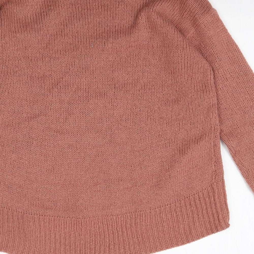 Womens UK Size S New Look Pink Pullover Jumper