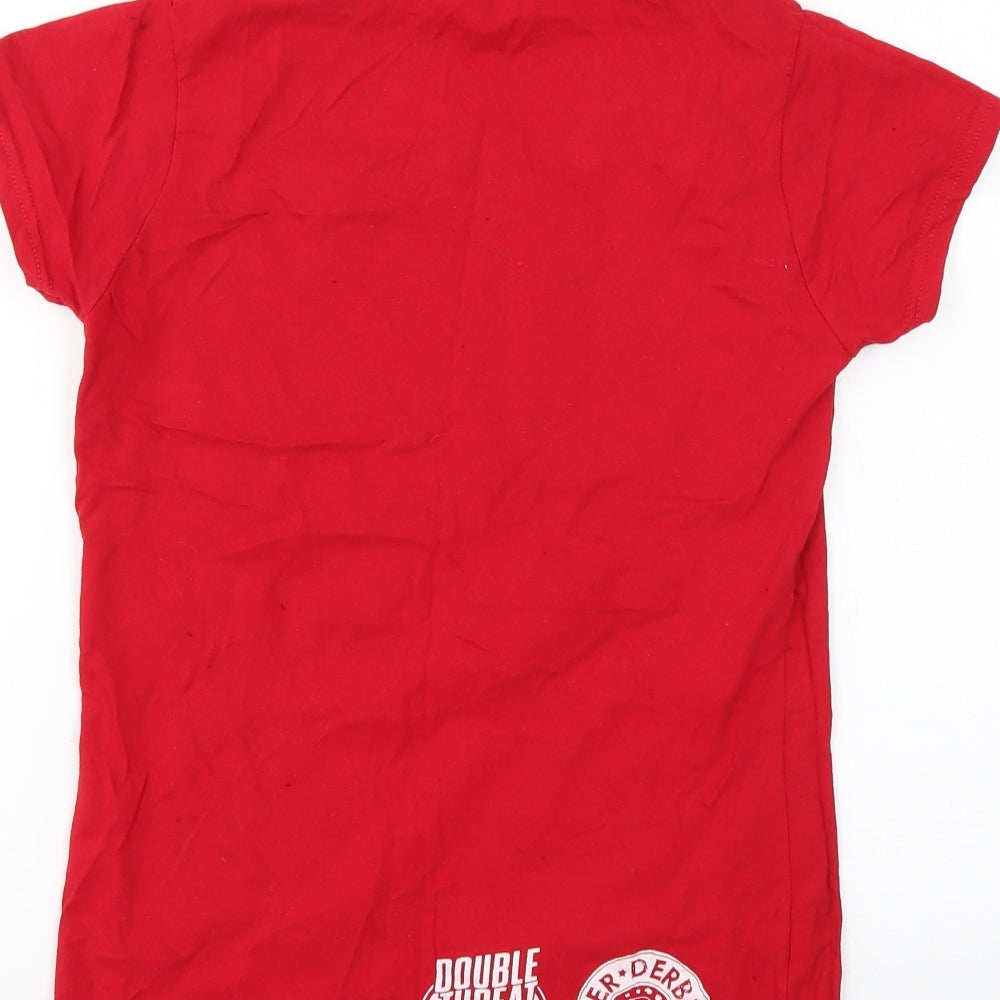 Womens UK Size L Gildan Red Basic T-Shirt
