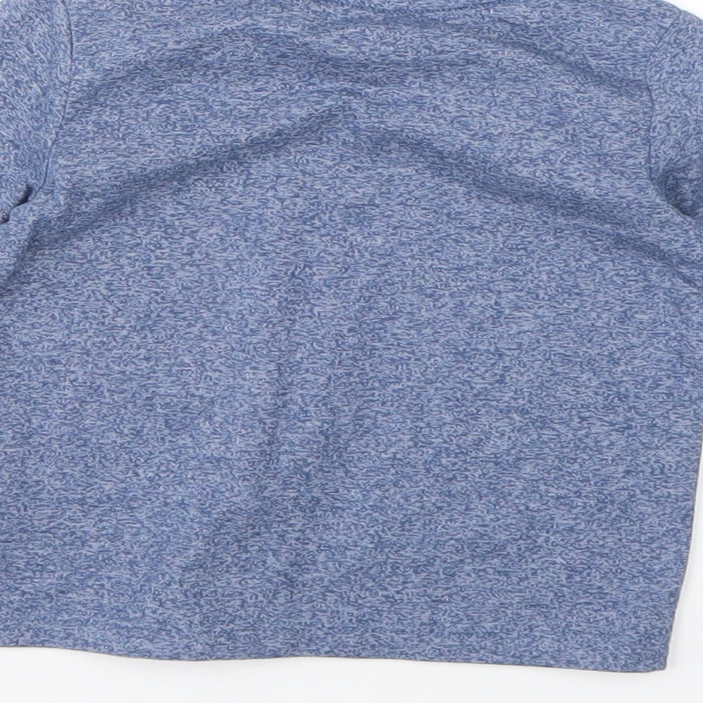 Brand and care label for F&F Baby Blue Basic T-Shirt, size 9-12, Months