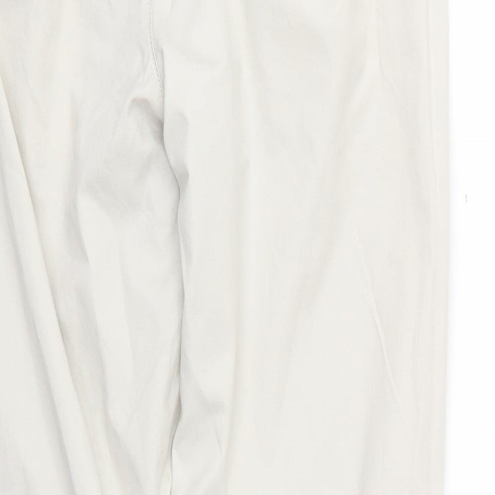 Womens UK Size 10 Marks and Spencer Regular Fit Beige Trousers