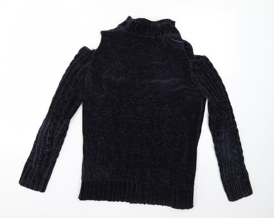 Womens UK Size 10 Dorothy Perkins Blue Pullover Jumper