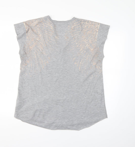 Womens UK Size 14 Marks and Spencer Grey Basic T-Shirt