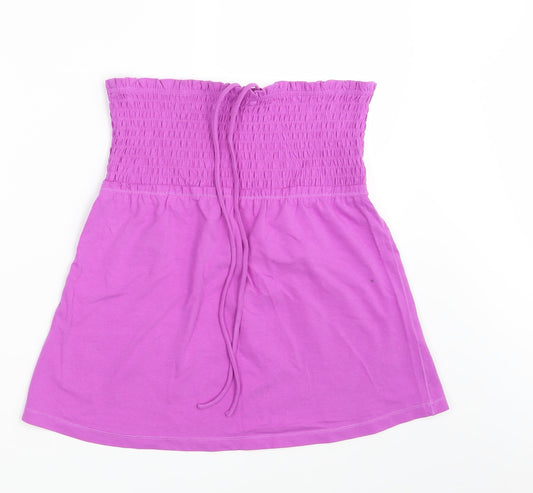 Additional front view of South women’s purple fit & flare, size UK 12